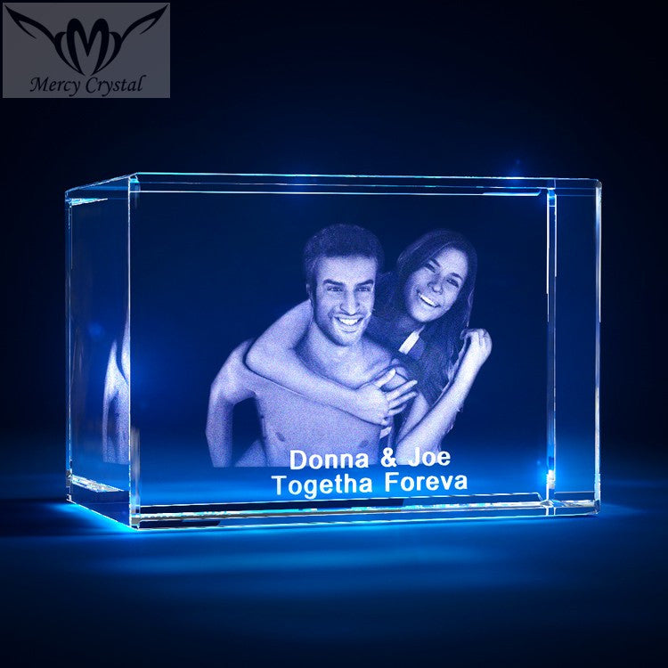 crystal photo custom laser engraving crystal sphere