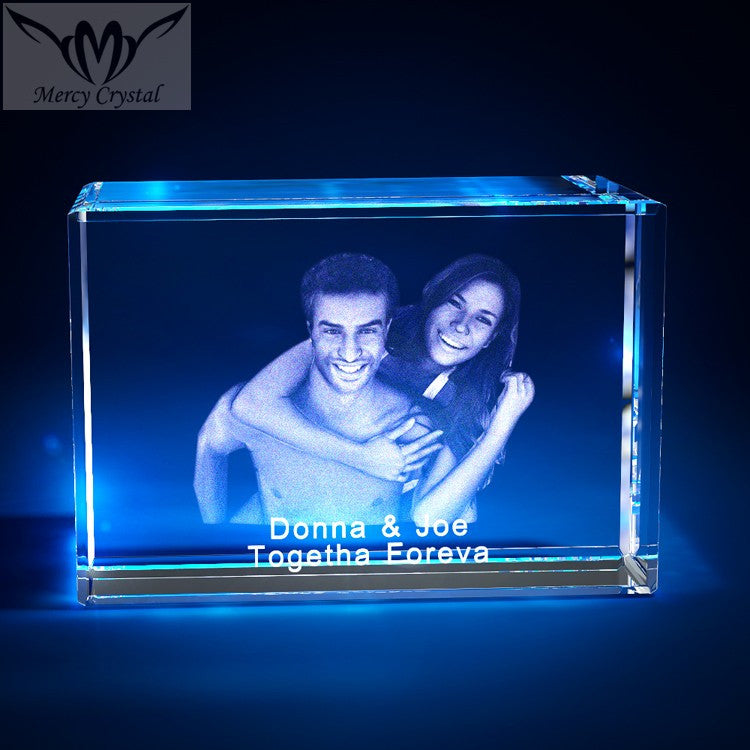 crystal photo custom laser engraving crystal sphere