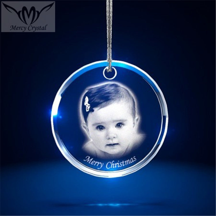 crystal photo custom laser engraving crystal sphere