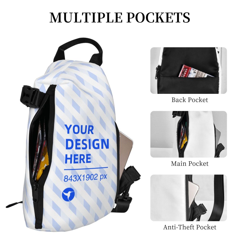 Trendy Casual Simple Three-dimensional Messenger Chest Bag