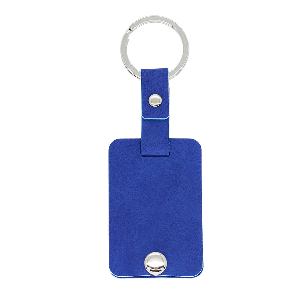 Acrylic Photo Leather Keychain Photo