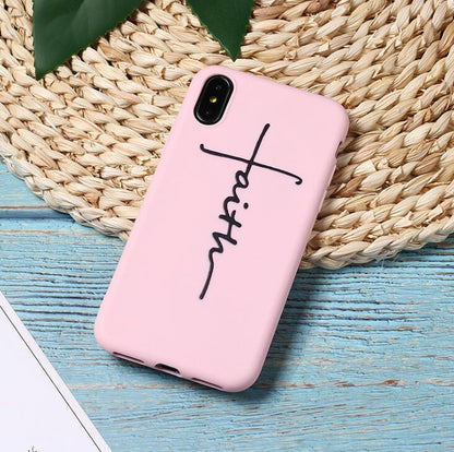 Compatible with Apple , Faith Soft Silicone Phone Case Cover