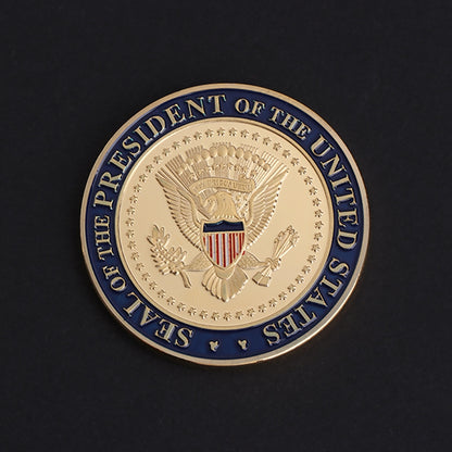 Trump Trump Takes Office Gilded Commemorative Coin