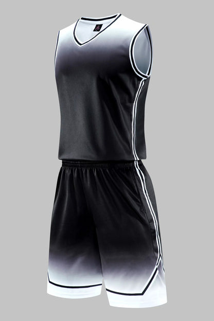 Gradient Basketball Uniform Sports Suit Children Adult Sweat-Absorbent Basketball Uniform