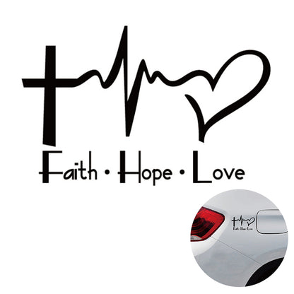 Faith hope love plus Wall Sticker