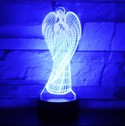 Christian Angel Led Colorful Color Changing 3D Night Light