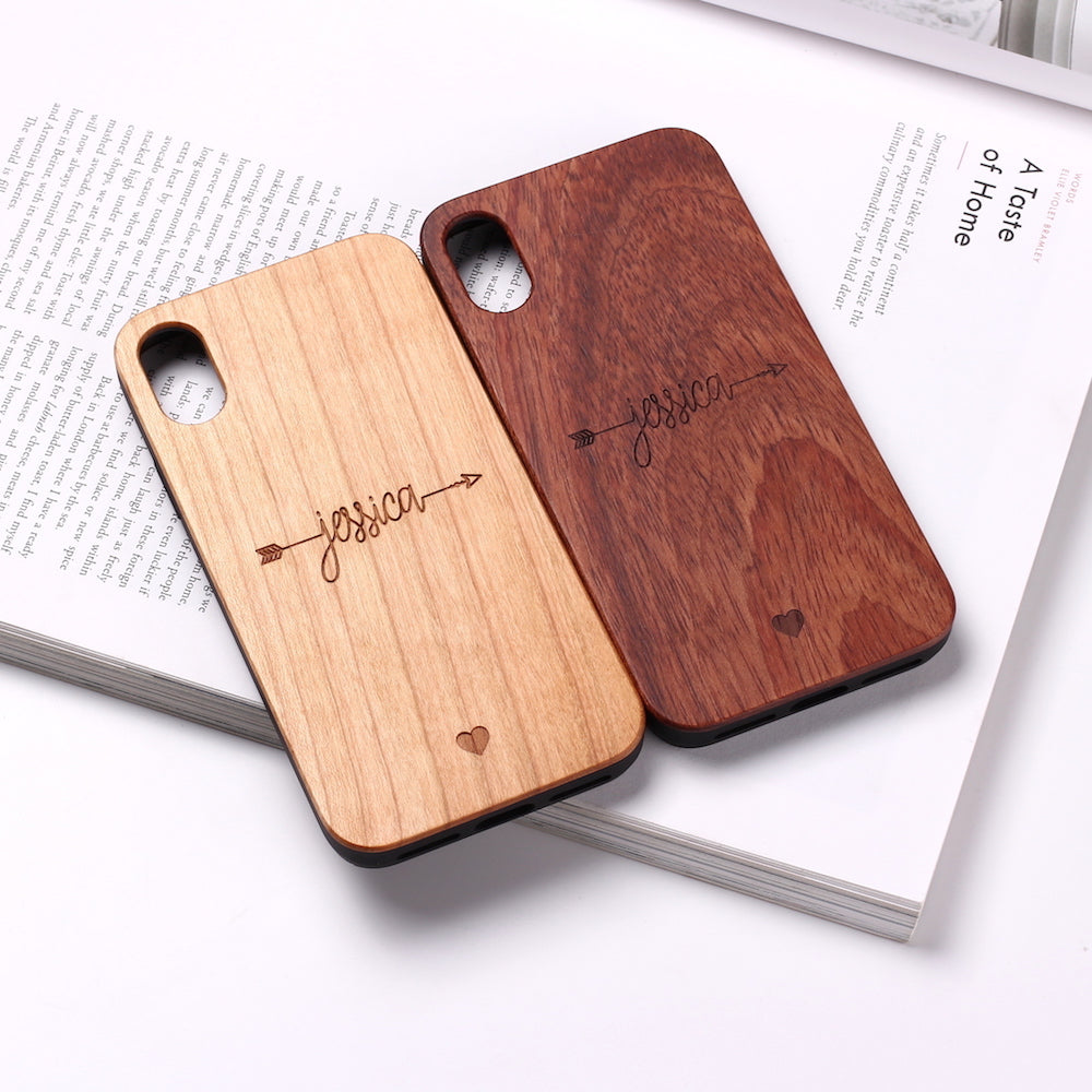 Compatible with Apple , Solid wooden phone case