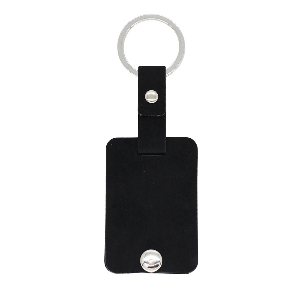 Acrylic Photo Leather Keychain Photo