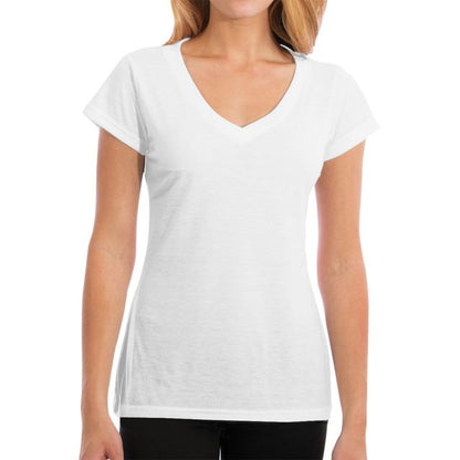 Ladies V Neck Cotton Summer Shirt Top