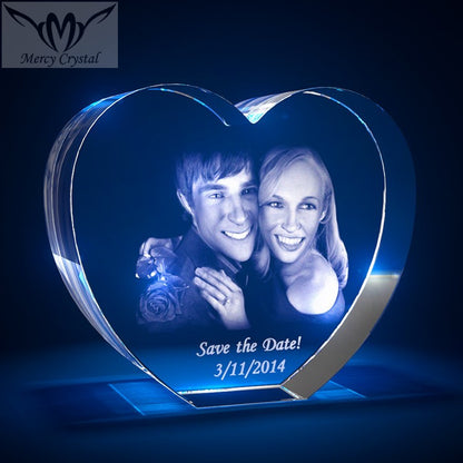 crystal  photo custom  laser engraving crystal sphere