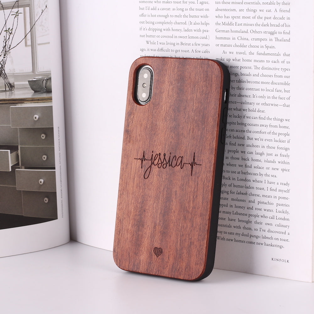 Compatible with Apple , Solid wooden phone case