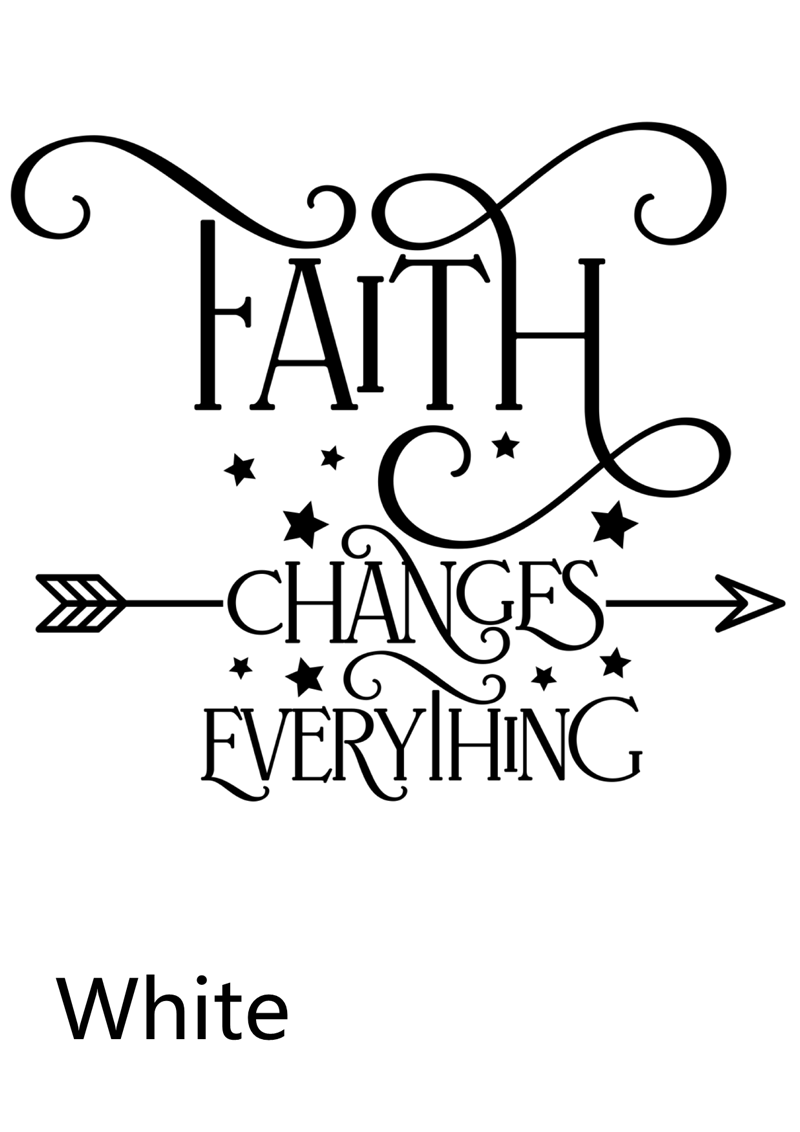 Faith Changes Everything Christian Decal