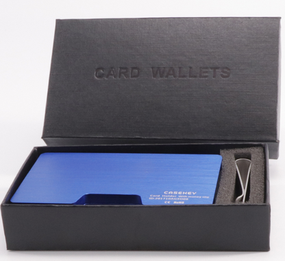 Fashion Bank Credit Card Holder Aluminum Delicate Metal Wallet