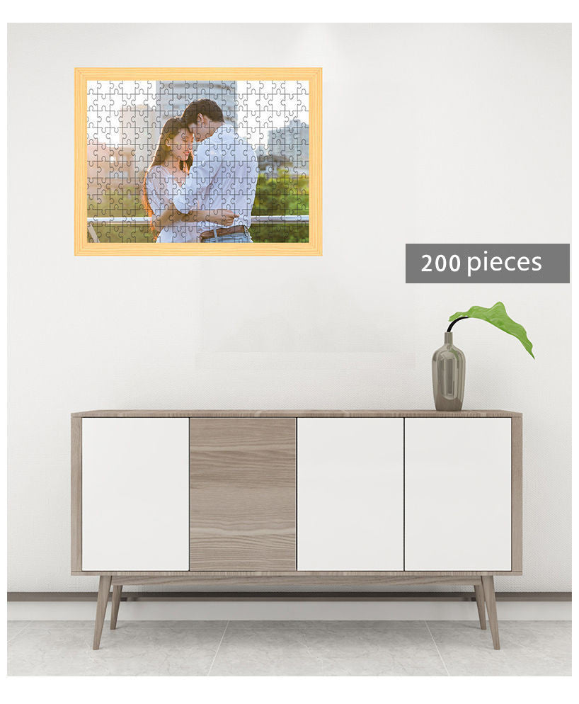 Wooden Photo Custom Jigsaw Puzzle DIY Personalized Gifts Puzzle