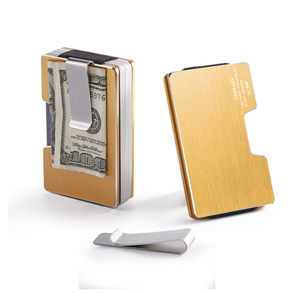 Fashion Bank Credit Card Holder Aluminum Delicate Metal Wallet