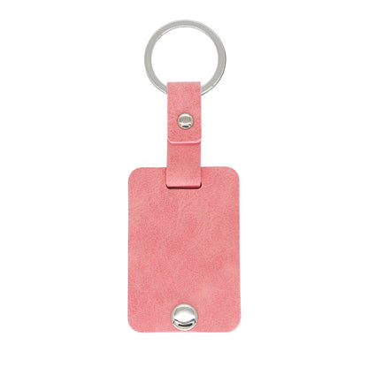 Acrylic Photo Leather Keychain Photo