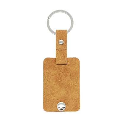 Acrylic Photo Leather Keychain Photo