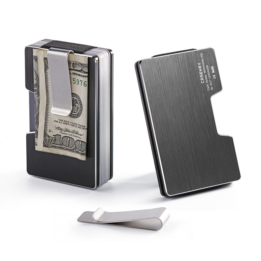 Fashion Bank Credit Card Holder Aluminum Delicate Metal Wallet