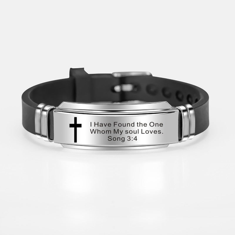 Classic Bible Verses Psalms Bracelet Bangle Christian Jewelry