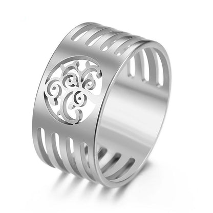 Stainless Steel Christian Tree Of Life Ring