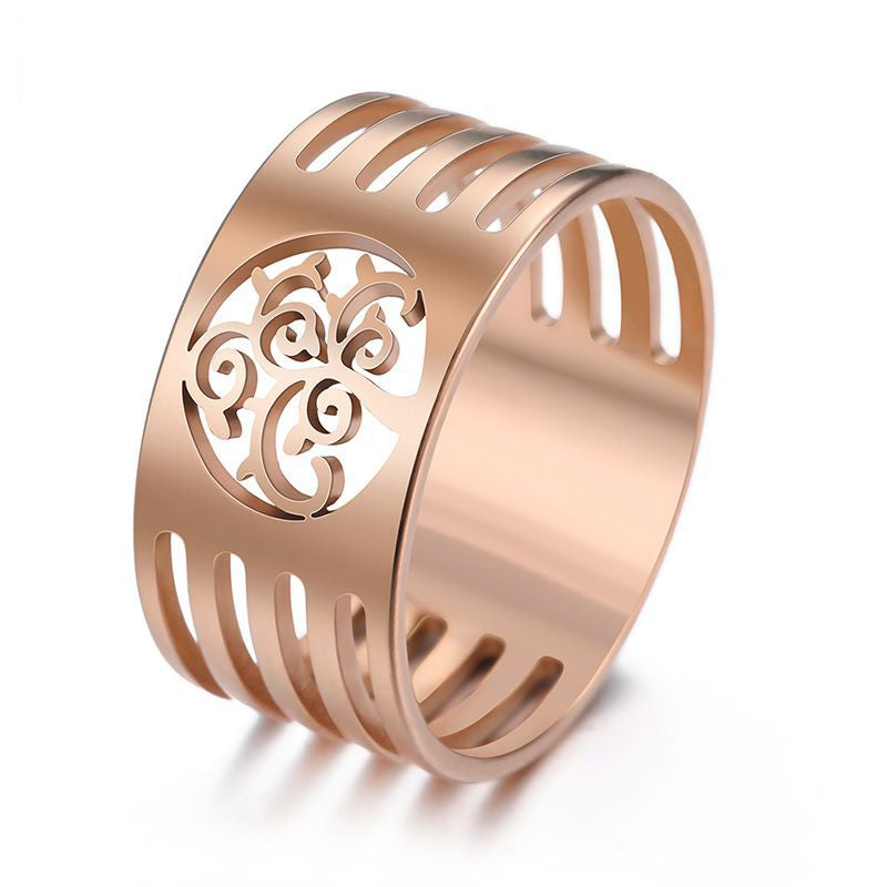 Stainless Steel Christian Tree Of Life Ring