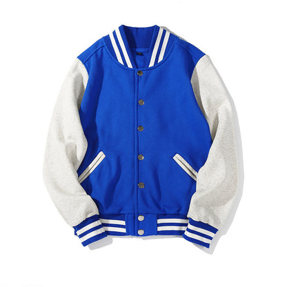 Men's Spring And Autumn Terry Baseball Uniform Cardigan