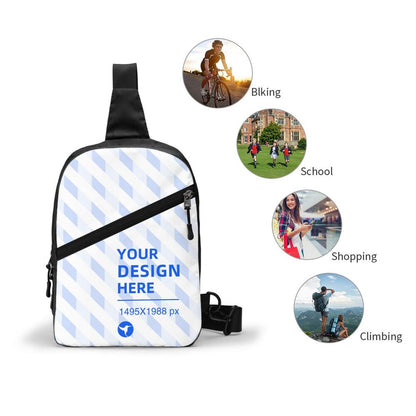 Lightweight Portable Foldable Storage Sports Crossbody Chest Bag