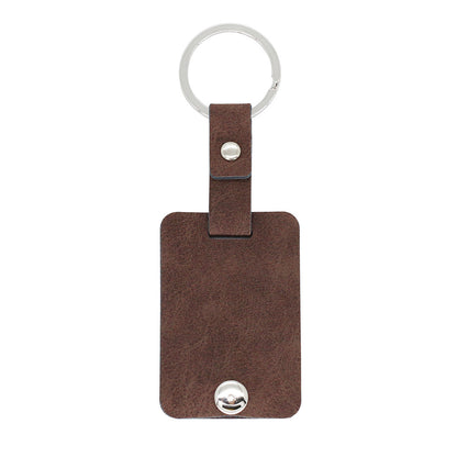 Acrylic Photo Leather Keychain Photo